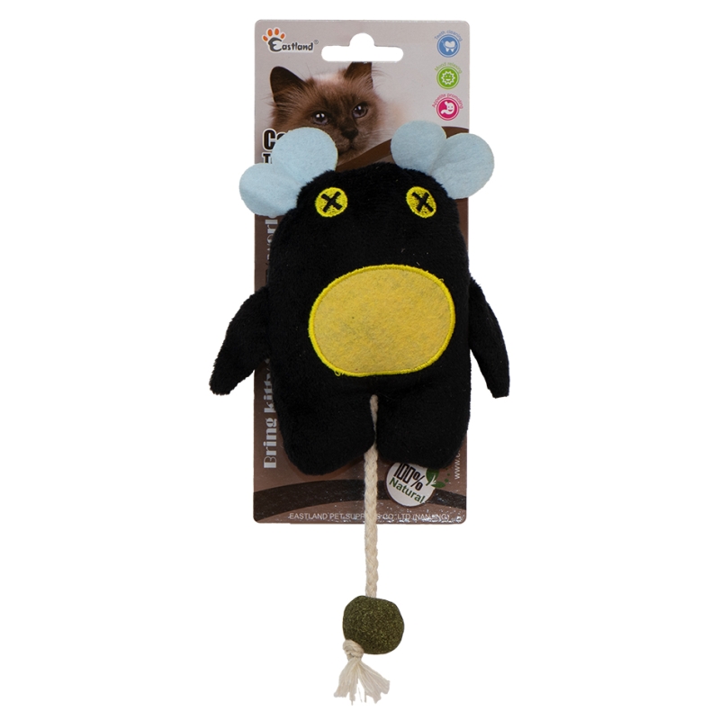 Eastland Catnipli Peluş Siyah Canavar Kedi Oyuncağı (18 cm)
