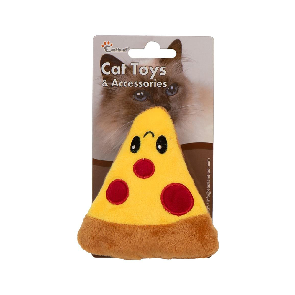 Eastland Catnipli Sesli Peluş Pizza Kedi Oyuncağı (11 cm)