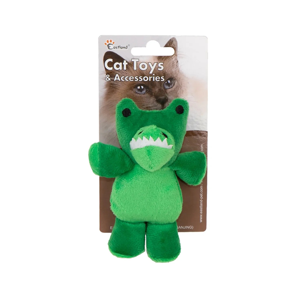 Eastland Kedi Otlu Peluş Timsah Kedi Oyuncağı (12 cm)