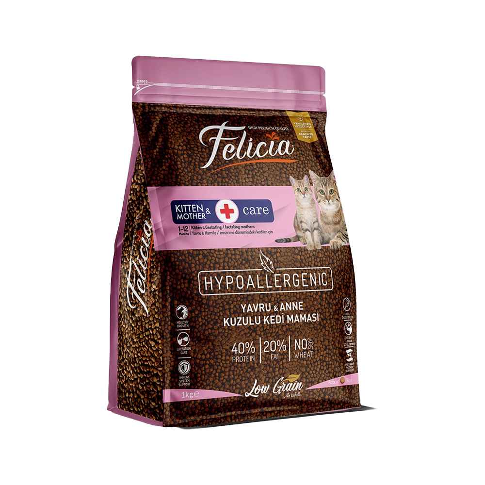 Felicia Az Tahıllı Yavru Kuzulu HypoAllergenic Kedi Maması (1 kg)