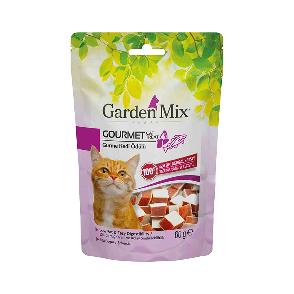 Garden Mix Gurme Tavuk Etli & Balıklı Kedi Ödülü (60 g)