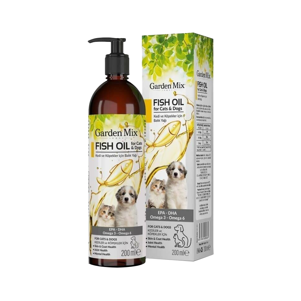 Garden Mix Kedi ve Köpekler İçin Balık Yağı (200 ml)