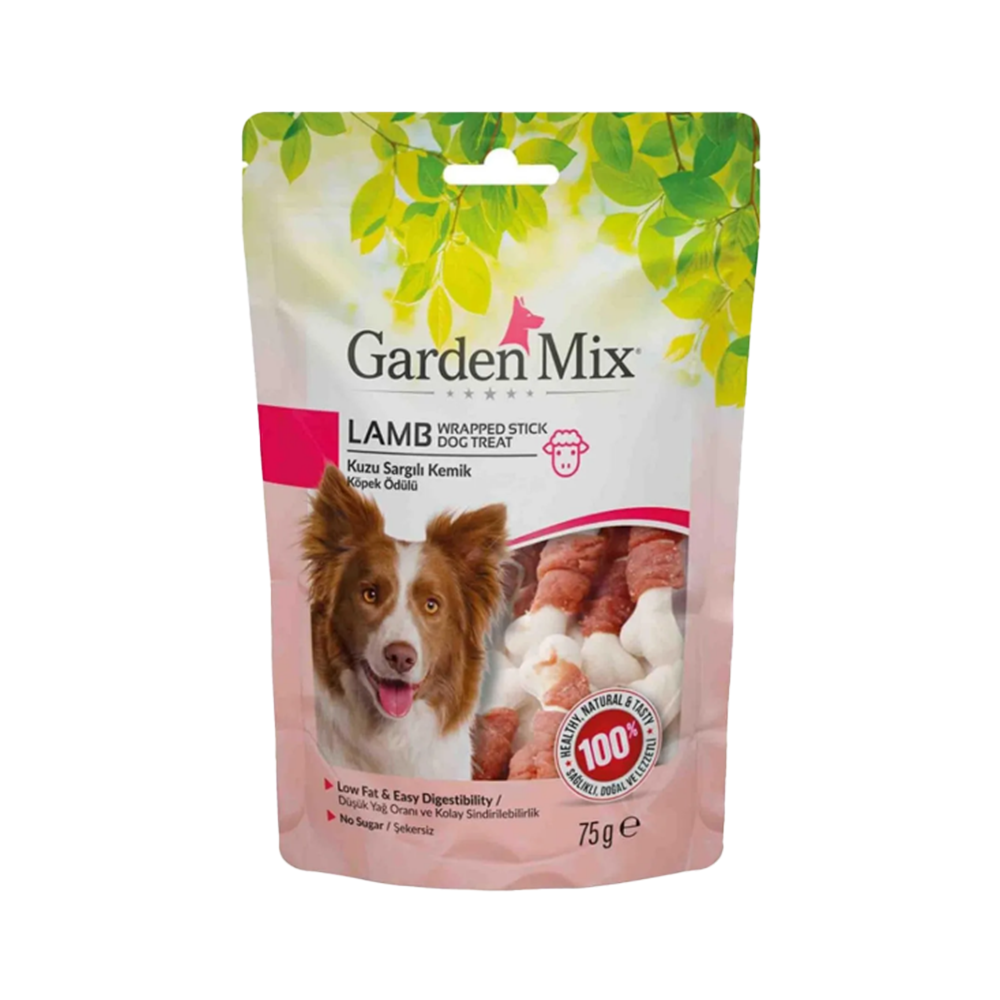 Garden Mix Kuzu Kaburgalı Köpek Ödülü (75 g)