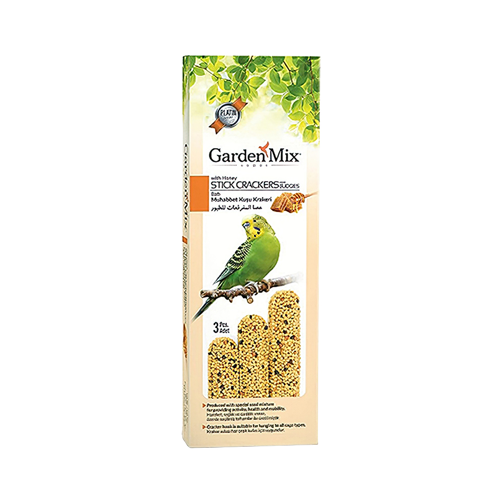 Garden Mix Platin Ballı Muhabbet Kuşu Krakeri (3'lü)