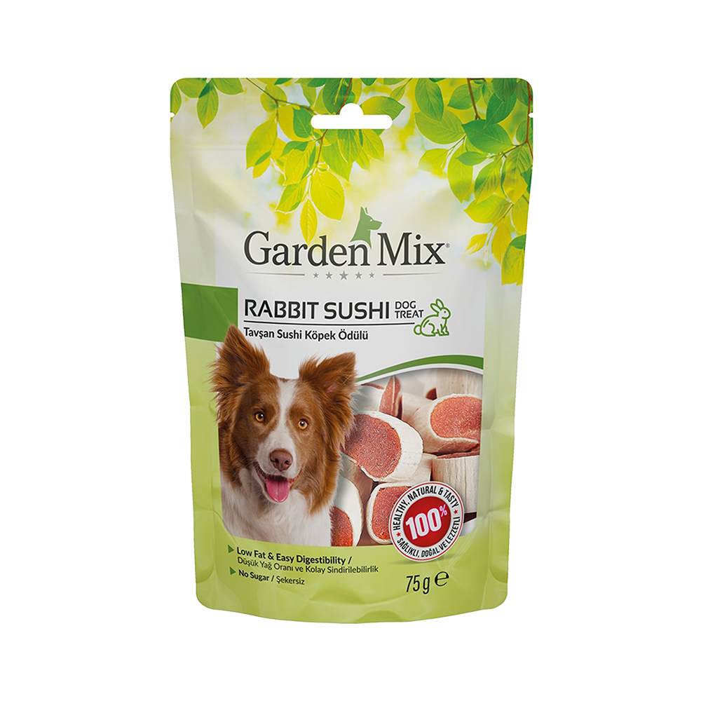 Garden Mix Tavşan Sushi Köpek Ödülü (75 g)