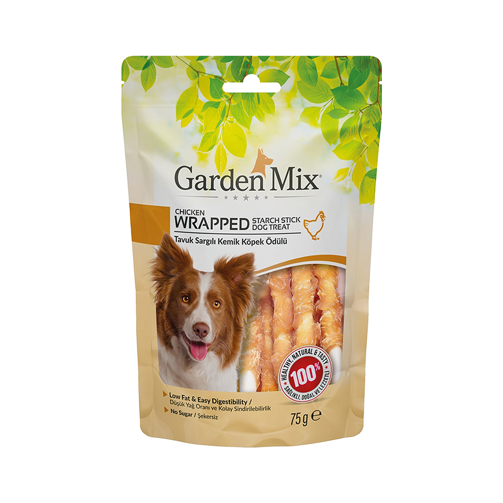 Garden Mix Tavuk Sargılı Kemik Köpek Ödülü (75 g)