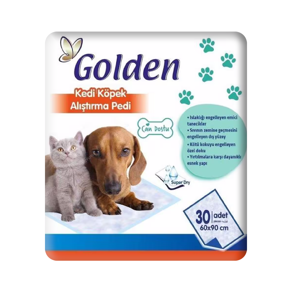 Golden Kedi ve Köpek Alıştırma Pedi 60 x 90 cm (30'lu)
