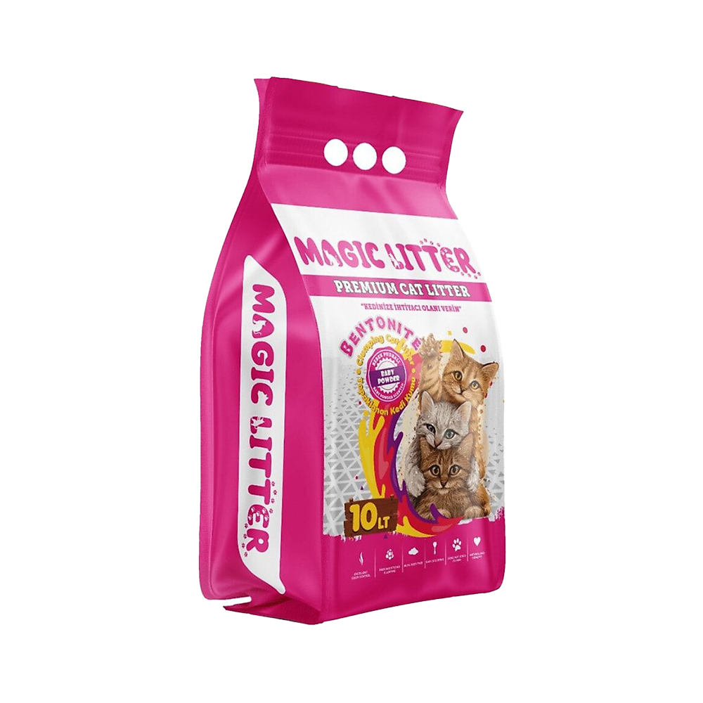 Magic Litter Bebek Pudralı İnce Taneli Kedi Kumu (10 L)