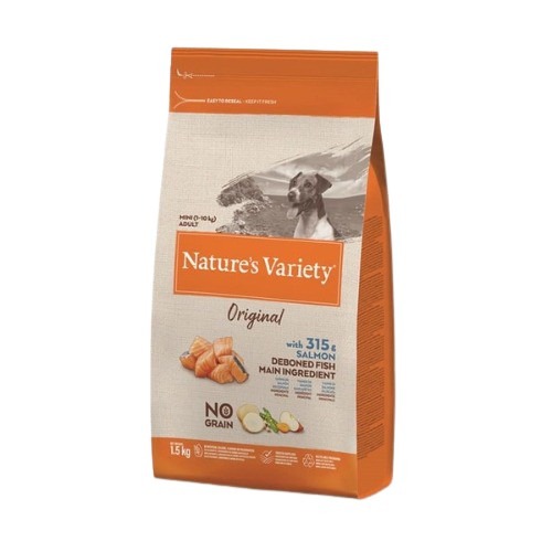 Nature's Variety Tahılsız Somonlu Mini Yetişkin Köpek Maması (1,5 kg)