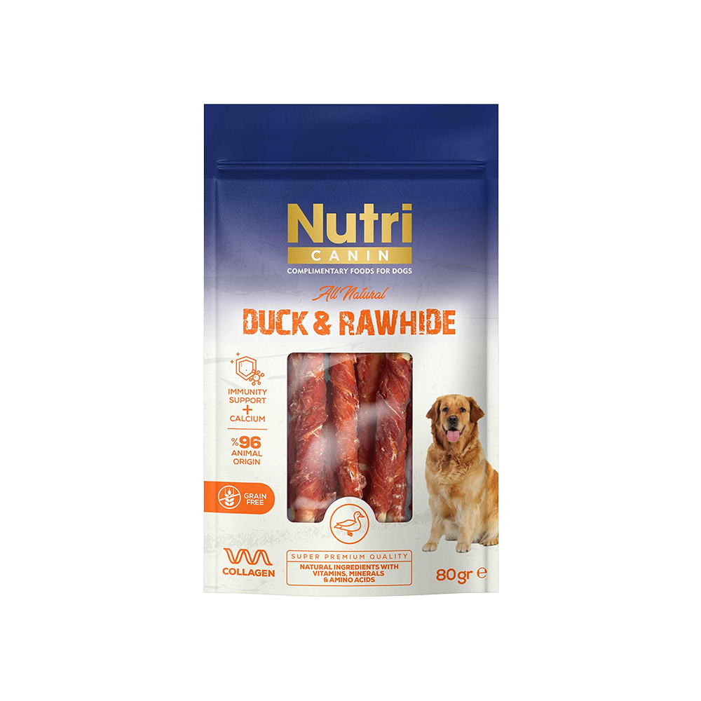 Nutri Canin Ördek Eti Sarılı Köpek Ödül Kemiği (80 g)