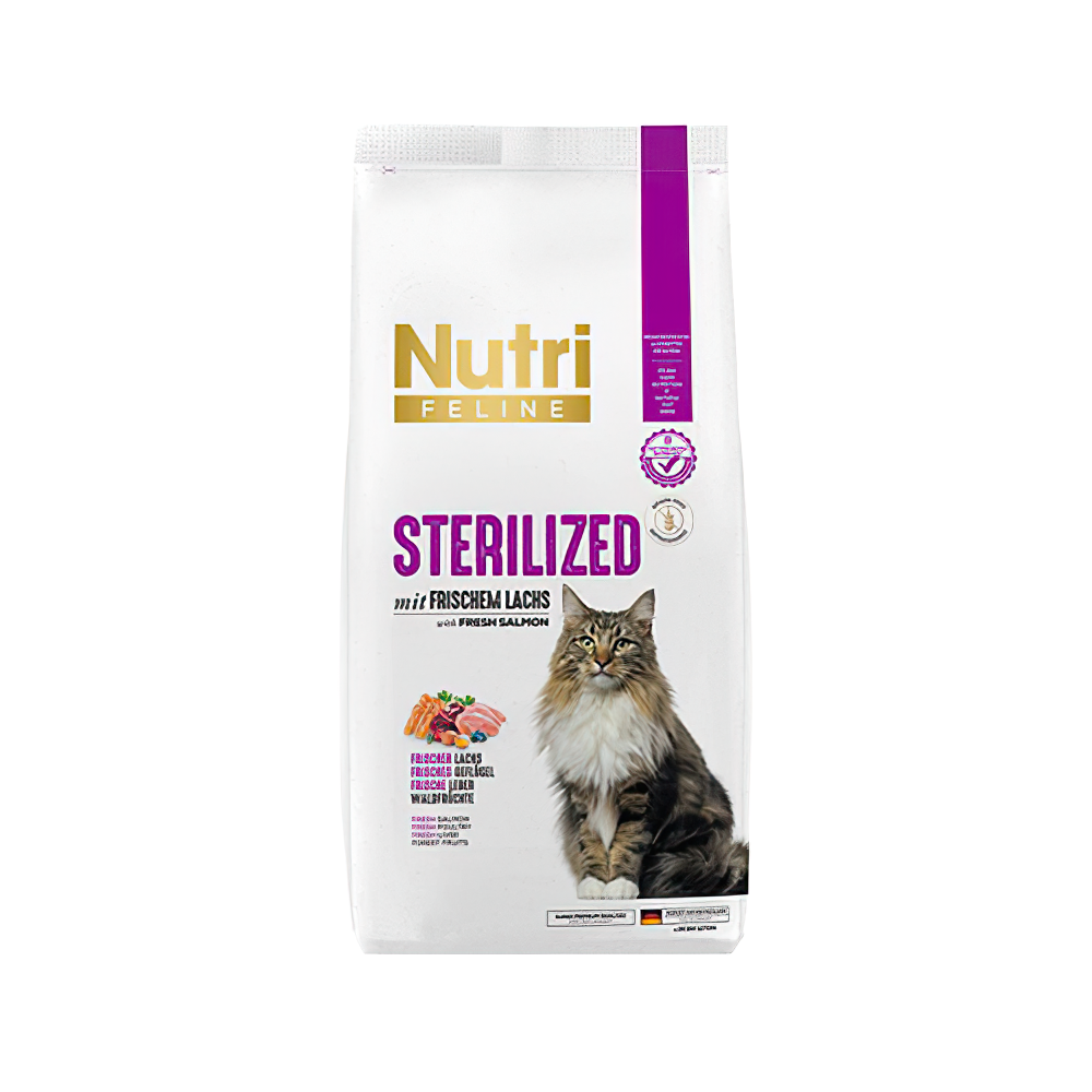 Nutri Feline Somonlu ve Tahılsız Kısırlaştırılmış Kedi Maması (2 kg)