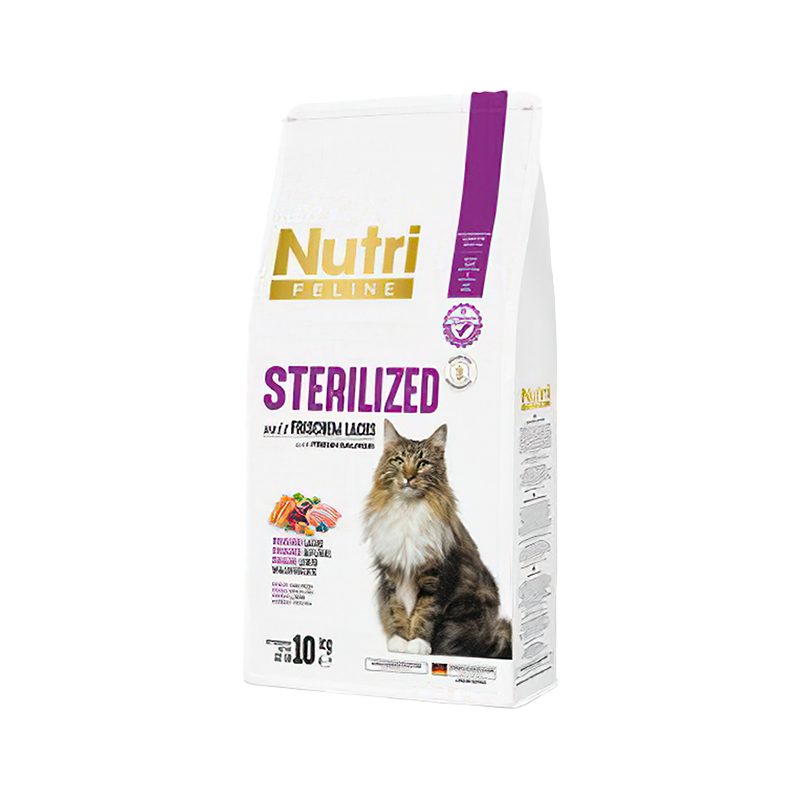 Nutri Feline Tahılsız Somonlu Kısırlaştırılmış Kedi Maması (10 kg)