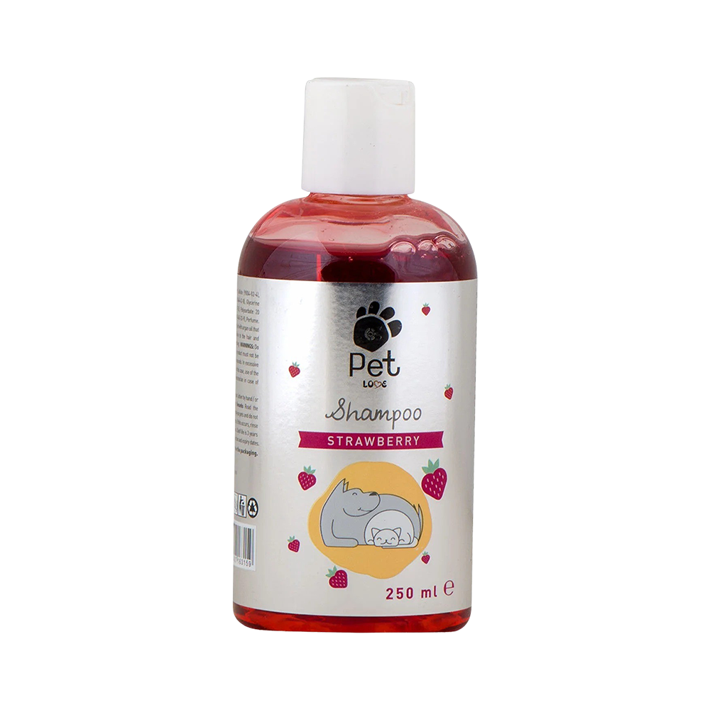 Pet Love Çilek Özlü Kedi ve Köpek Şampuanı (250 ml)