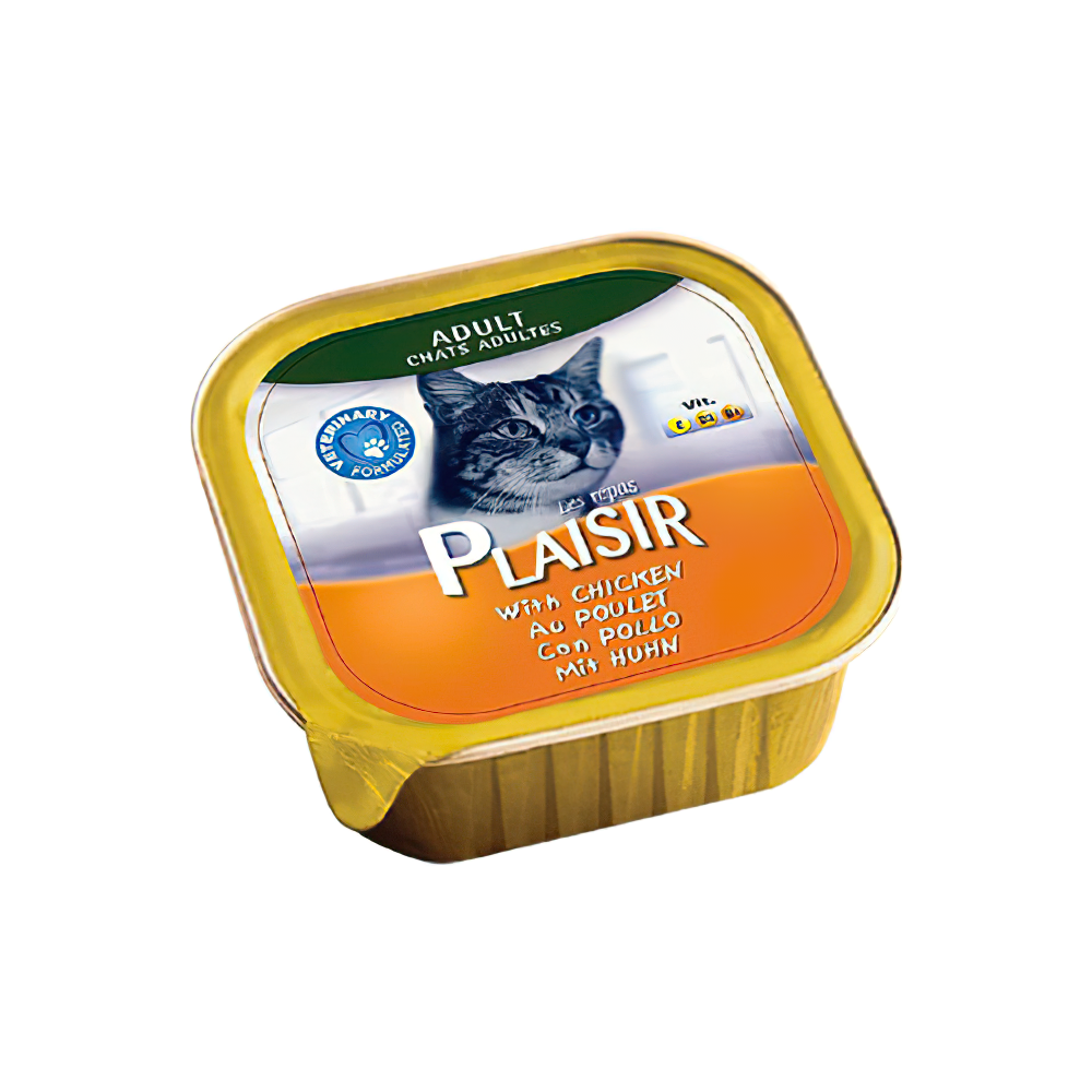 Plaisir Tavuk Etli Yetişkin ve Kısırlaştırılmış Kedi Konserve Maması (100 g)