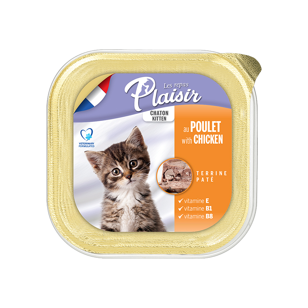 Plaisir Tavuk Etli ve Sütlü Yavru Konserve Maması (100 g)