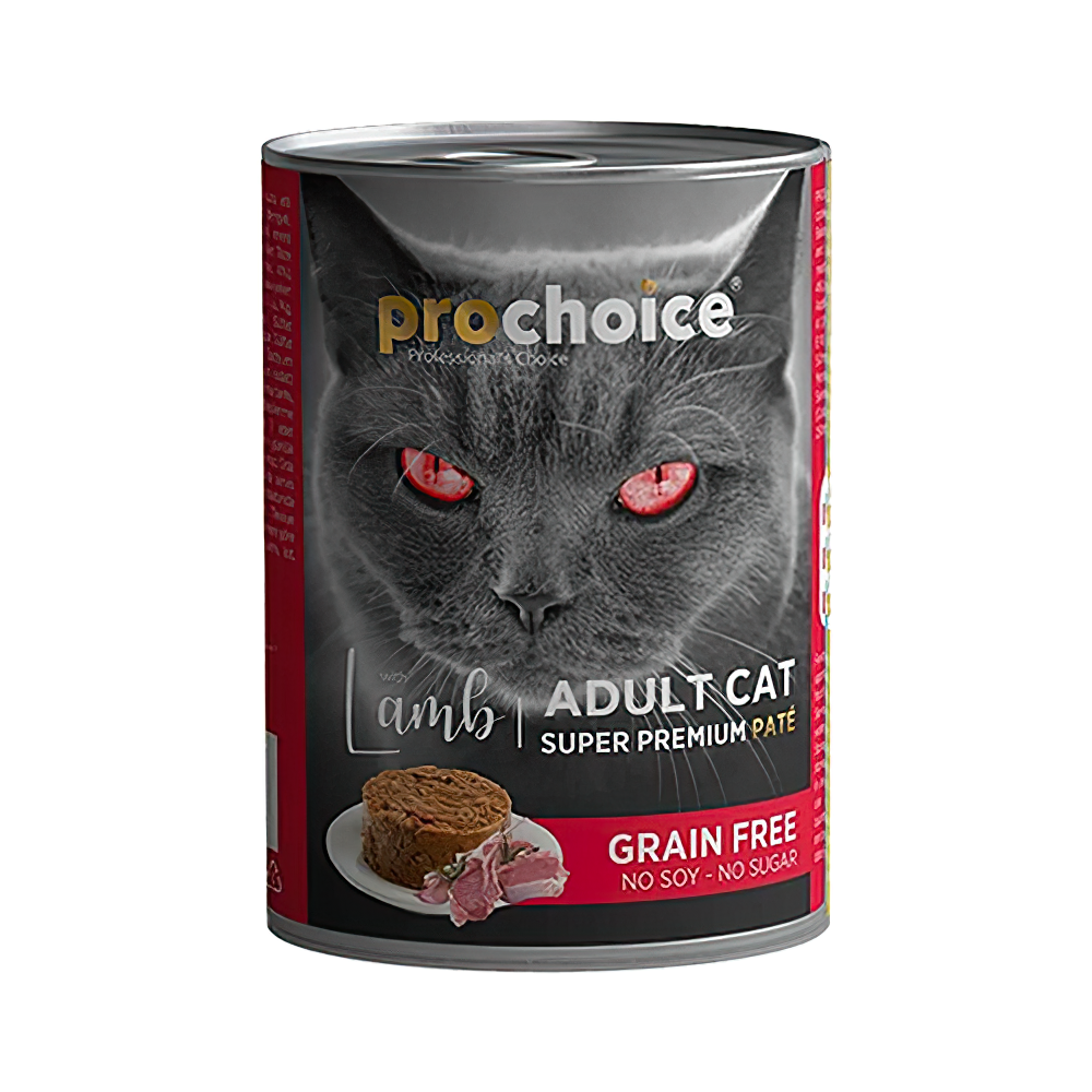 Prochoice Kuzu Etli Püre Yetişkin Kedi Konserve Maması (400 g)
