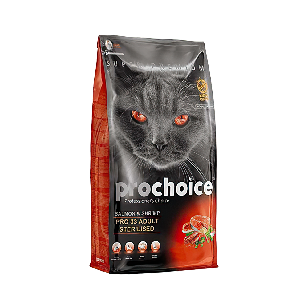 Prochoice Somonlu ve Karidesli Kısırlaştırılmış Kedi Maması (2 kg)