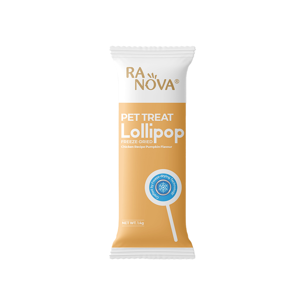 Ranova Tavuk Etli ve Balkabaklı Sindirim Sistemi Destekleyici Lolipop Kedi Ödül Maması (1,4 g)