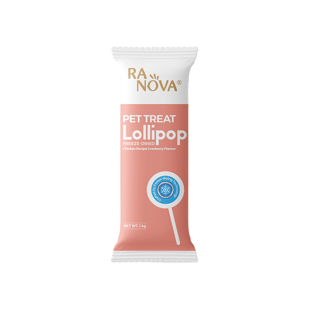 Ranova Tavuk Etli ve Kızılcıklı Üriner Sistem Destekleyici Lolipop Kedi Ödül Maması (1,4 g)