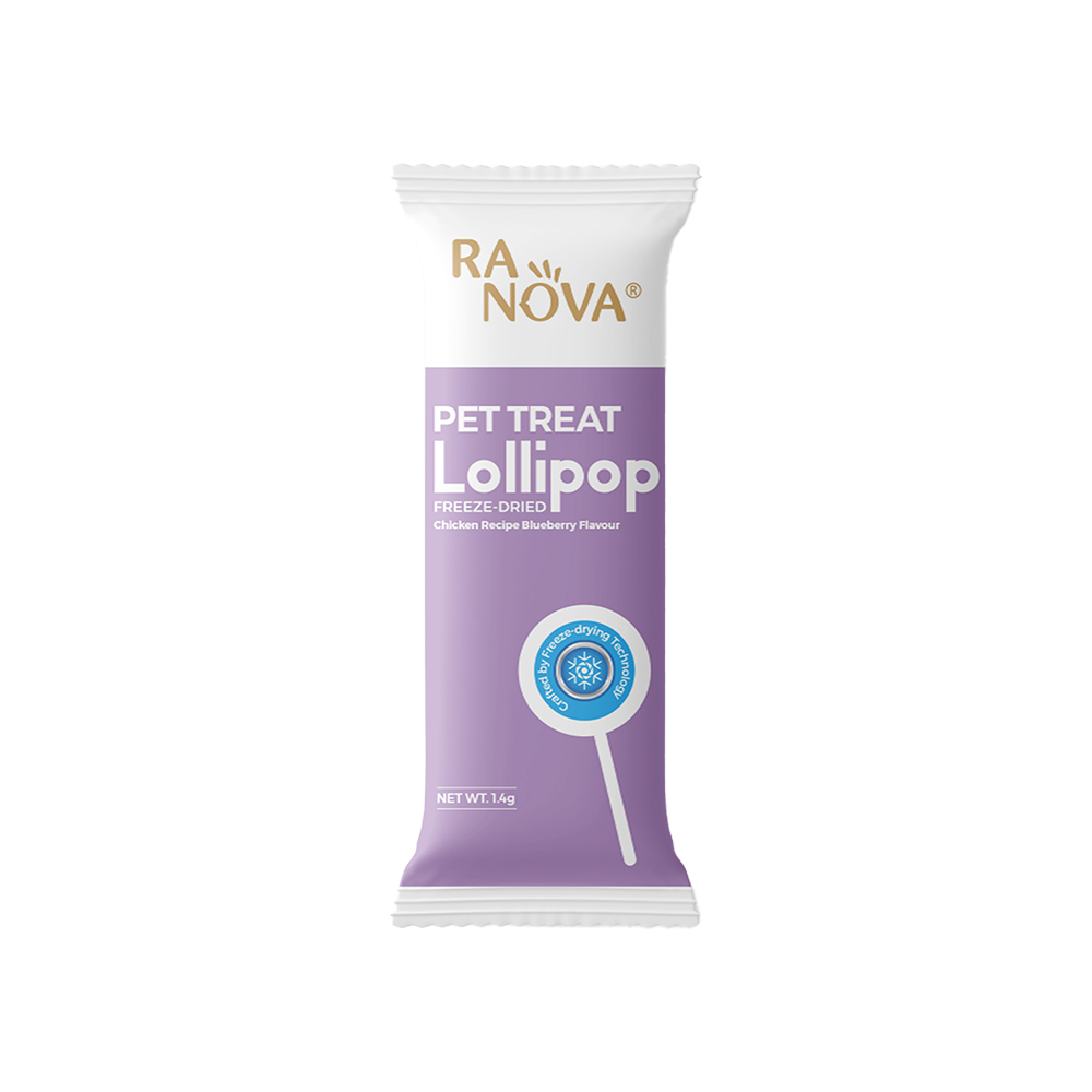 Ranova Tavuk Etli ve Yaban Mersinli Bağışıklık Destekleyici Lolipop Kedi Ödül Maması (1,4 g)