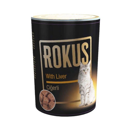 Rokus Ciğer Etli Yetişkin Kedi Konserve Maması (410 g)