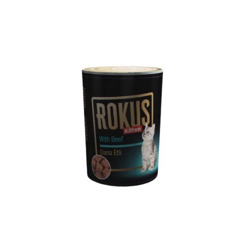 Rokus Dana Etli Yavru Kedi Konserve Maması (410 g)