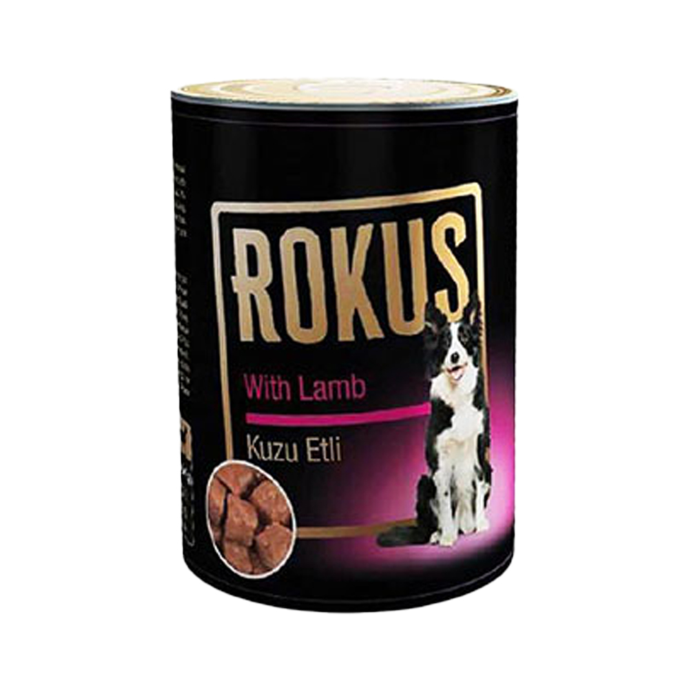 Rokus Kuzu Etli Köpek Konserve Maması (410 g)