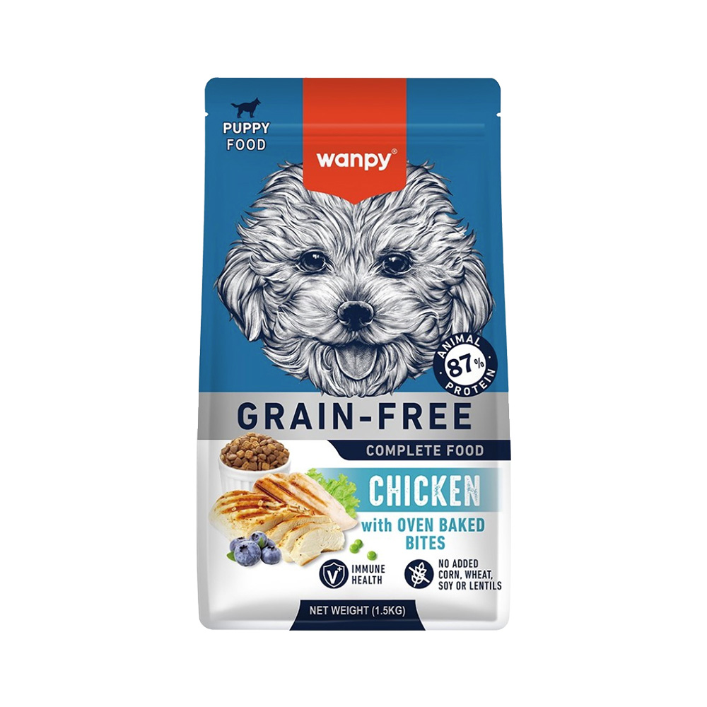 Wanpy Tahılsız Tavuk Etli Yavru Köpek Maması (1,5 kg)