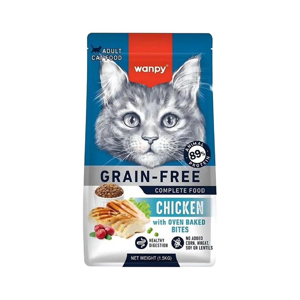 Wanpy Tahılsız Tavuk Etli Yetişkin Kedi Maması (1,5 kg)