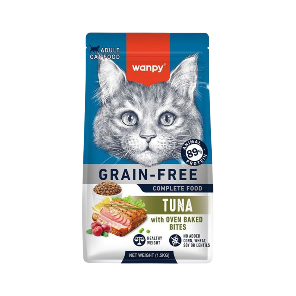 Wanpy Tahılsız Ton Balıklı Yetişkin Kedi Maması (1,5 kg)